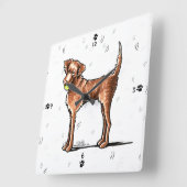 レッツチェ遊シー スクエア壁時計 (傾斜)