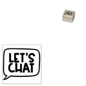 レッツチャット先生スタンプ ラバースタンプ (押印)