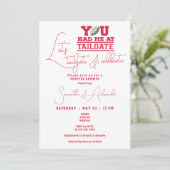 レッツテールゲート&カップル祝ズウェディングシャワー 招待状 (スタンド正面)