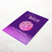 レッツディスコネオンバチェロレッテ 箔招待状 (回転した状態)