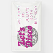 レッツディスコ誕生日/バチェロレッテ 横断幕 (縦)