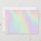 レッツディスコ転がローラスケートで滑る子供の誕生日 招待状 (裏面)