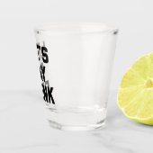 レッツデイドリンクおもしろい引用文 ショットグラス (右)