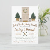 レッツデッキ彼らのホール、ホリデーブライダルシャワー 招待状 (スタンド正面)