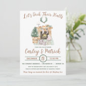 レッツデッキ彼らのホール、ホリデーブライダルシャワー 招待状 (スタンド正面)