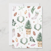 レッツデッキ彼らのホール、ホリデーブライダルシャワー 招待状 (裏面)