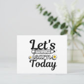 レッツトゥデイ学先生 ポストカード (スタンド正面)