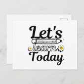 レッツトゥデイ学先生 ポストカード (正面/裏面)