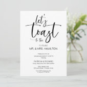 レッツトーストシック書道婚約パーティ 招待状 (スタンド正面)