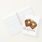 レッツトーストバタフランスのー&シロップ朝食フード ノートブック (内部)