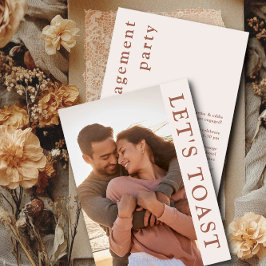 レッツトーストフォト婚約パーティ 招待状