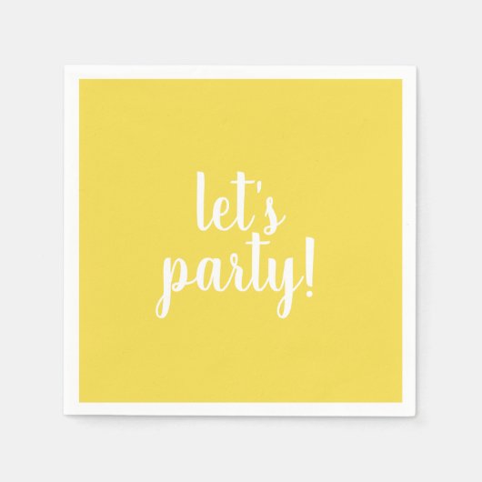 レッツナプキンパーティー スタンダードカクテルナプキン (正面)