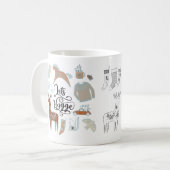 レッツハイゲノルディッククリスマスマグ コーヒーマグカップ (正面左)