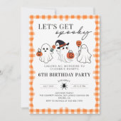 レッツハロウィン不気味誕生日招待状 招待状 (正面)