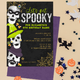 レッツハロウィン不気味誕生日招待状 招待状