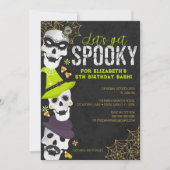 レッツハロウィン不気味誕生日招待状 招待状 (正面)