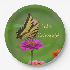 レッツバタフ祝ロ ペーパープレート