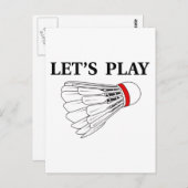 レッツバドミント遊ン ポストカード (正面/裏面)