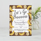 レッツバナナス誕生日招待状 招待状 (スタンド正面)