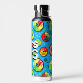 レッツバン | ディスクゴルフをテーマにした ウォーターボトル (左面)