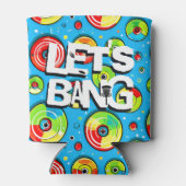 レッツバン | ディスクゴルフをテーマにした 缶クーラー (裏面)