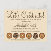 レッツバ祝ゲル卒業パーティーブランチ インビテーションポストカード (正面)