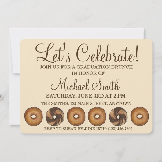 レッツバ祝ゲル卒業パーティーブランチ 招待状 (正面)