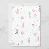 レッツパウィパステルパピードッグ誕生日招待状 招待状 (裏面)