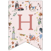 レッツパウィーピンクドッグパピー誕生日パーティー バンティングフラッグ (第2の旗)