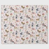 レッツパウィーピンクドッグパピー誕生日パーティー ラッピングペーパー (フラット)