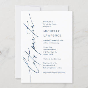 レッツパルティーブライダルシャワーパーティーお祝い 招待状