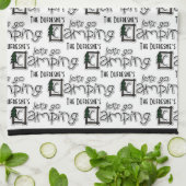 『レッツパーソナライズされた・ゴー・キャンピング』 キッチンタオル (折り畳み)