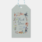 レッツパーティブルードッグパピー誕生日パーティーありがとう ギフトタグ (正面)