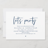 レッツパーティーのリハ結婚ーサルディナー招待状 招待状 (正面)