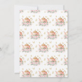 レッツパーティーガーデンティーパーティー誕生日 招待状 (裏面)