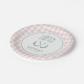 レッツパーティーゴルフガール名門私立校風のベビーシャワー ペーパープレート (アングル)
