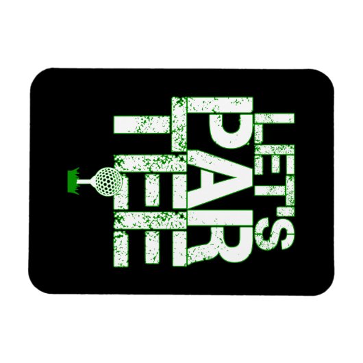 レッツパーティーゴルフゴおもしろいーフパーティー マグネット (横)