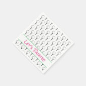 レッツパーティーゴルフティーボールスモダンポーツおもしろい スタンダードカクテルナプキン (角)