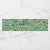 レッツパーティーゴルフテーマ誕生会 ペットボトルラベル (シングルラベル)