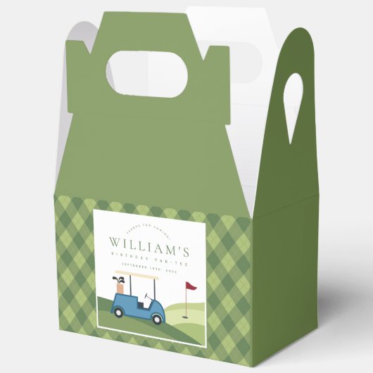 レッツパーティーゴルフパターアーガイルンファースト誕生日 フェイバーボックス (見開き)