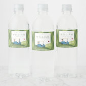 レッツパーティーゴルフパターアーガイルンファースト誕生日 ペットボトルラベル (ボトル)