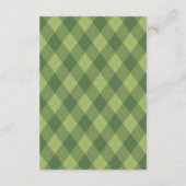 レッツパーティーゴルフパターアーガイルン誕生日 エンクロージャーカード (裏面)