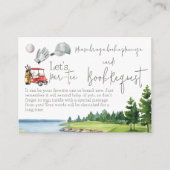 レッツパーティーゴルフベビーシャワースポーツブックリクエスト エンクロージャーカード (正面)