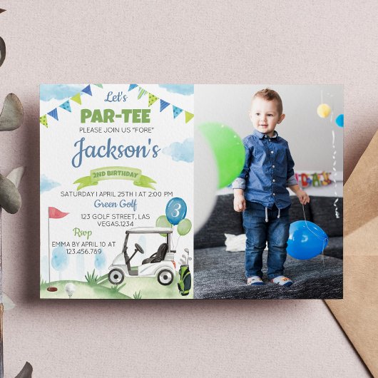 レッツパーティーゴルフ誕生日招待状 招待状