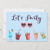 レッツパーティーサマーソイリー 招待状 (正面)