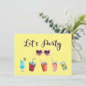 レッツパーティーサマーソーリー招待状 招待状 (スタンド正面)