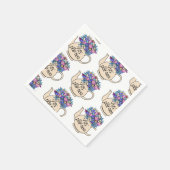 レッツパーティーティーティーティーティーポットフローラ誕生日 スタンダードカクテルナプキン (角)