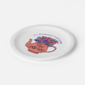 レッツパーティーティーティーティーティーポットフローラ誕生日 ペーパープレート (アングル)