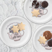 レッツパーティーティーティーティーティーポットフローラ誕生日 ペーパープレート