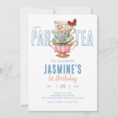 レッツパーティーティーパーティー誕生日招待状 招待状 (正面)